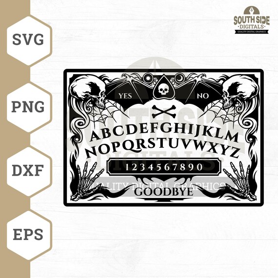 Ouija Board SVG File: Spirit Board Game Clipart (Digital Download)