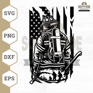 Firefighter SVG File , US Firefighter svg , US Fireman svg , Fireman svg , Firefighter svg , Firefighter Shirt , Firefighter Clipart