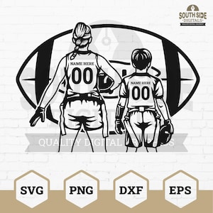 Personalized Flag Football Player SVG: Kids Football Shirt Design (Digital Download)