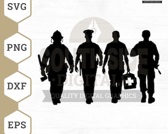 First Responder SVG: Emergency Rescue Design (Digital Download)