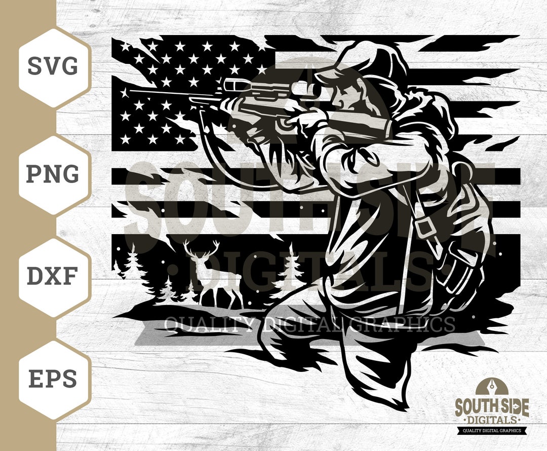 Deer Hunting SVG File, Deer Hunter Svg, Rein Deer Hungting Svg, Hunting ...