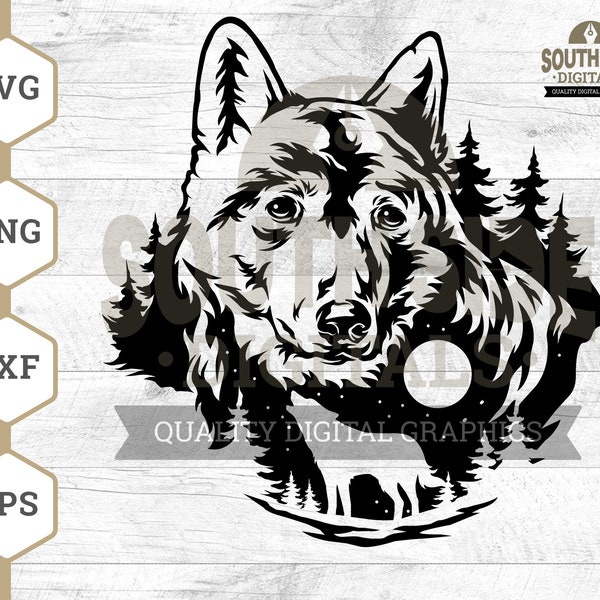 Wolf Howling SVG File, Howling Wolf svg, Gray Wolf svg, Mountain Wolf svg, Wild Wolf, Wolf Howl svg, Wolf Shirt, Wolf Clipart, Wolf png