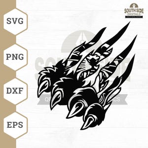 Garras de pantera SVG, arañazo de pantera SVG, garra de pantera SVG, pantera SVG, camisa con garras de pantera, clipart de pantera, garra de pantera PNG, pantera Dxf
