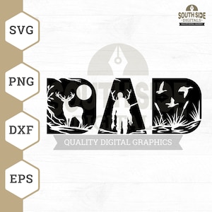 Archivo SVG de papá cazador, papá cazador svg, caza de ciervos svg, caza de patos svg, papá cazador svg, camisa de caza, imágenes prediseñadas de caza, png, archivo DXF