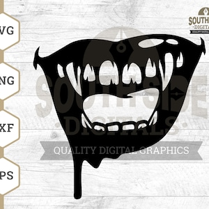 Vampire Lips Svg, Vampire svg, Vampire Fangs svg, Vampire Teeth svg, Halloween svg, Dripping Lips svg, Vampire Shirt, Png, Dxf, Cut File