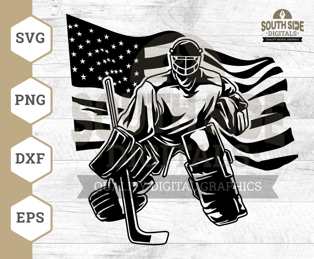 US Hockey Goalie Svg Hockey Goalie Svg Hockey Player Svg - Etsy