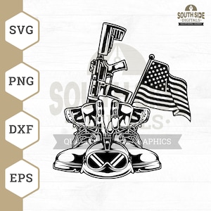 Military Combat Boots svg, Soldier Combat Boots svg, Veteran Combat Boots svg, US Flag svg, US Veteran svg