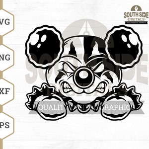 Bad Clown Teddy Svg, Clown Teddy svg, Angry Teddy svg, Scary Clown Teddy svg, Peeking Teddy svg, Clown Teddy Shirt, Teddy Clipart, Png, Dxf