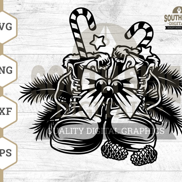 Christmas Boots SVG File, Christmas Boots svg, Winter Boots, Snow Boots svg, Christmas svg, Boots svg, Christmas Boots Shirt, Boots Clipart