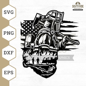 Vigile del fuoco papà SVG, Vigile del fuoco svg, Pompiere svg, Vita da papà svg, Vigile del fuoco degli Stati Uniti svg, Bandiera americana svg, File Cricut pompiere, Png