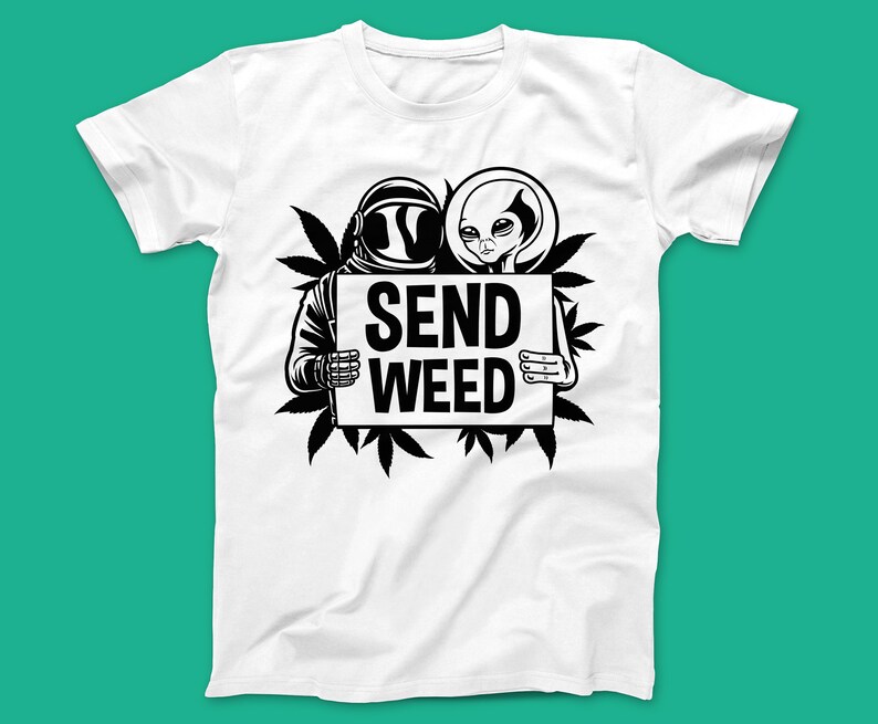 Send Weed SVG File Space Weed Svg Space Cake Svg Alien Weed Etsy Finland