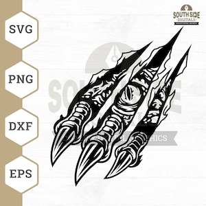 Raptor Claw SVG File, Dinosaur Claw svg, Hunter Claw svg, Dino Raptor Claw svg, Raptor svg, Raptor Claw Shirt, Raptor Clipart, Raptor png