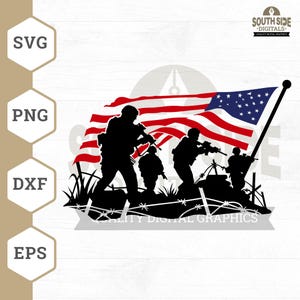 US Soldat SVG-Datei: Militär veteran Design (Digitale Dateien)