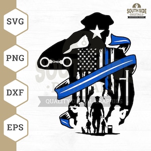 American Police SVG: First Responder Clipart, US Police Shirt (Digital Files)
