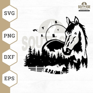 Mustang Horse SVG File, Mustang svg, Horse svg, Running Horse svg, Horse Clipart, Horse File for Cricut, CutFile, png