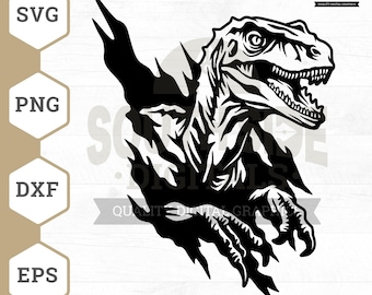 Velociraptor SVG: Dinosaurier Aufkleber Schnittdateien (Digitaler Download