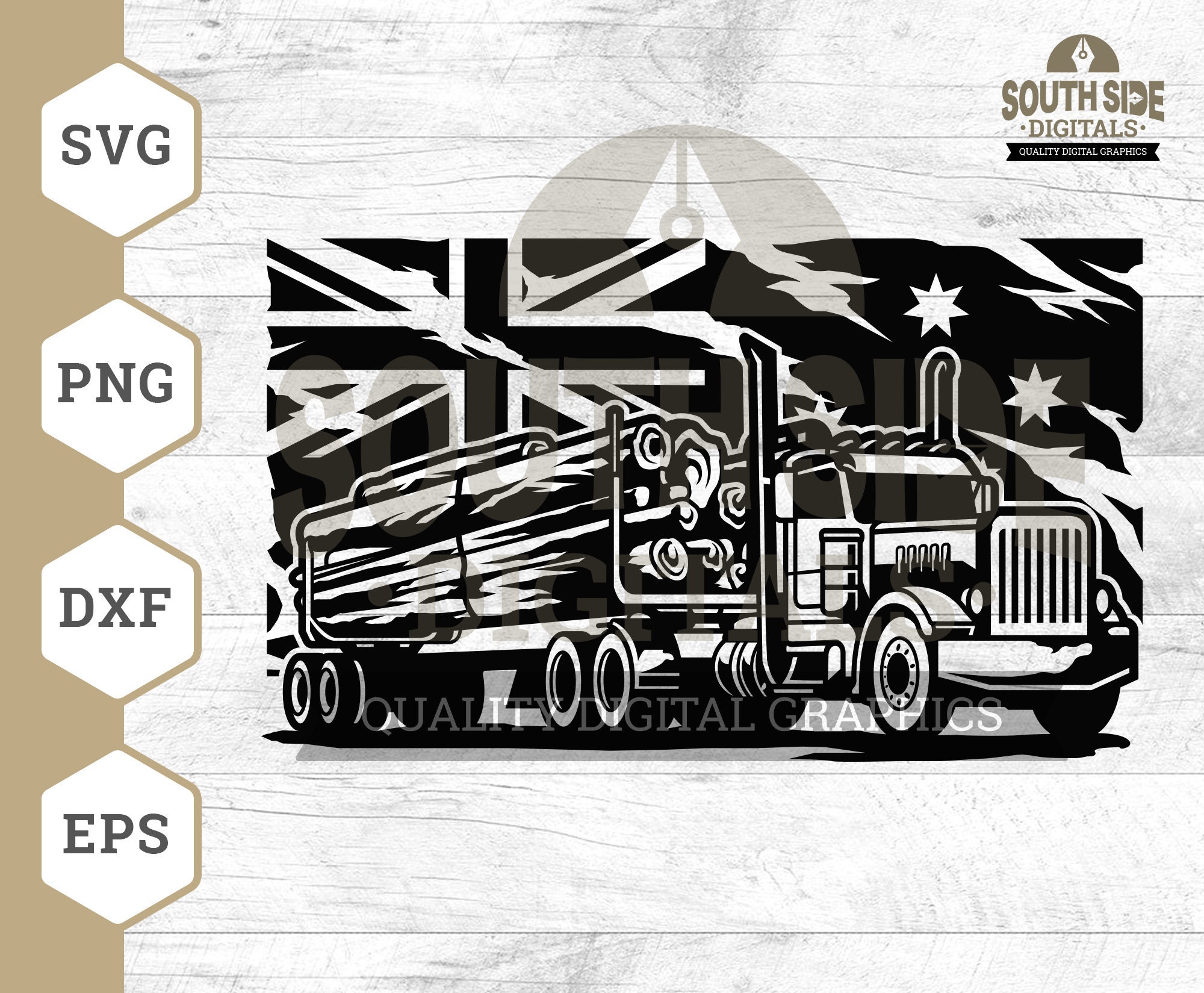 Big Truck SVG File Truck Svg Log Truck Svg Semi Truck Svg - Etsy