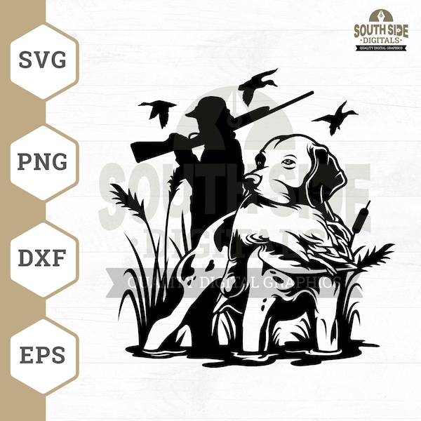 Duck Hunting Dog SVG: Hunting Season Clipart (Digital Files)