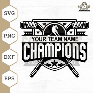 Personalized Hockey Name Svg, Custom Name Hockey Svg, Hockey Svg, Hockey Team png, Ice Hockey Clipart, Hockey Cut Files, Dxf, Vector