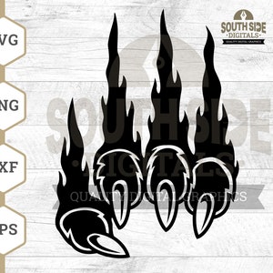 Panther Claw Svg, Panther svg, Big Cat svg, Claw svg, Panther Claw Shirt, Panther Claw Png, Cut File, Dxf File