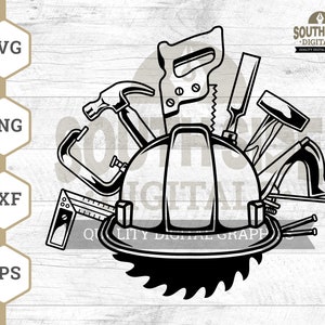 Carpenter Tools SVG File, Carpenter svg, Carpentry Tools svg, Carpentry svg, Carpenter Tools Shirt, Carpentry Clipart, Carpentry png