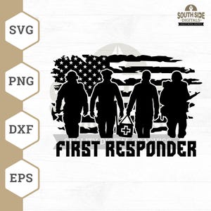 First Responder SVG File, Emergency Rescuer svg, First Responder svg, Emergency Response svg, First Responder Shirt, First Responder Clipart