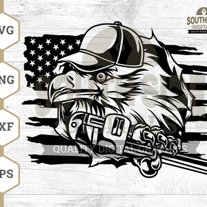 US Eagle Plumber svg, US Plumber svg, American Plumber svg, Eagle svg, Plumber svg, US Flag svg, Plumber Shirt, Plumbing Clipart, Eagle Png