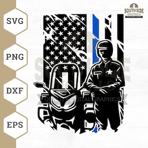 Motorfiets politie Svg, Amerikaanse politie SVG, politie motorfiets SVG, rijden politie SVG, eerste responder SVG, politie shirt, politie clipart, PNG, DXF