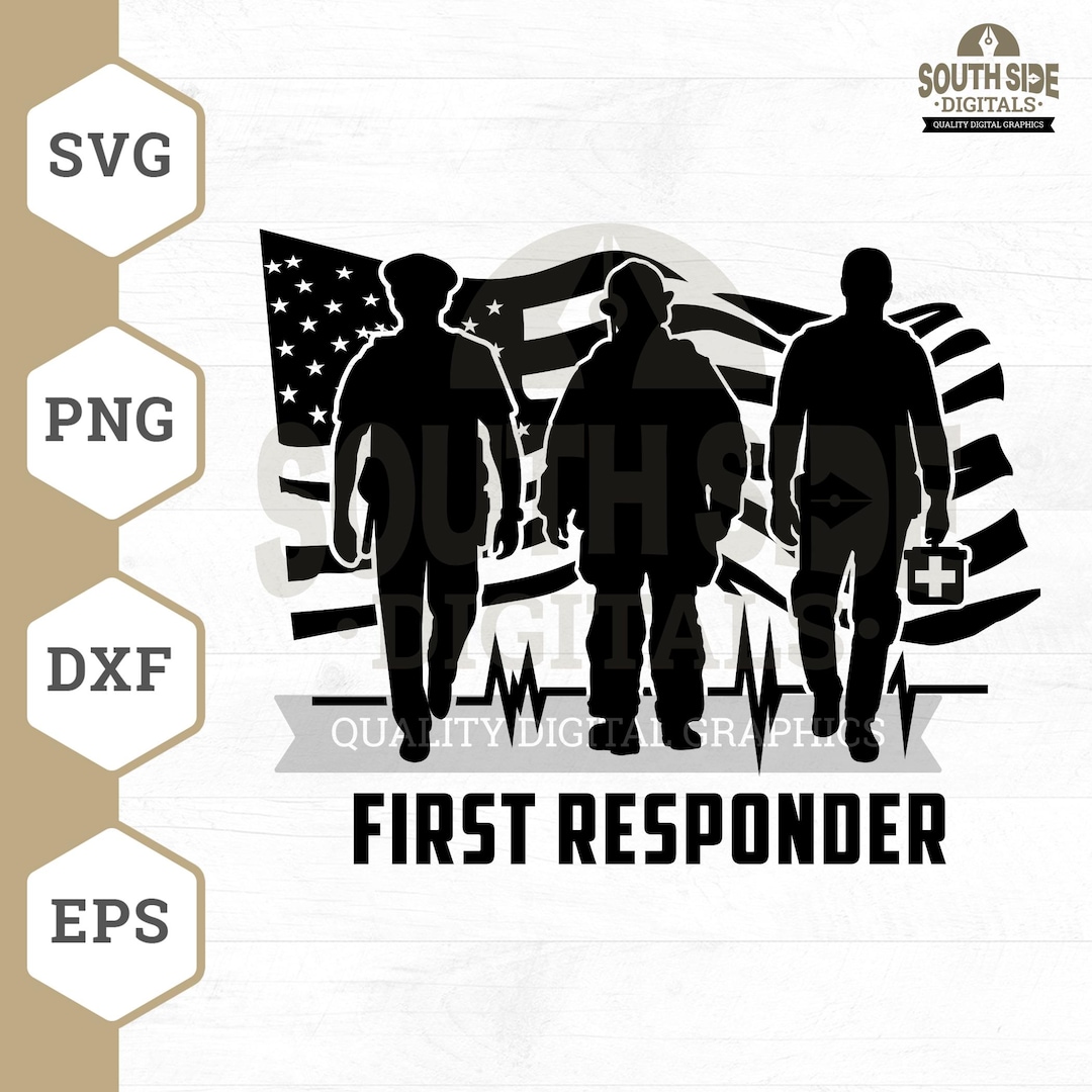First Responder SVG File: Emergency Rescue Team (digital Download) - Etsy