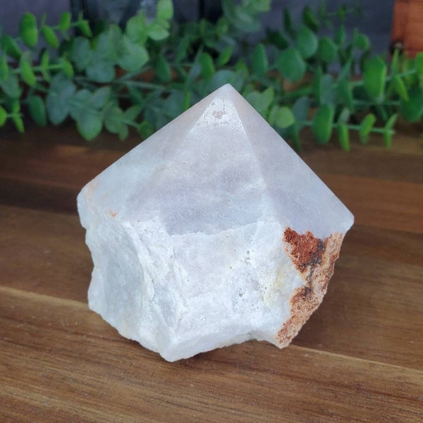 Pink Amethyst Top Polished / Raw Base Generator from Brazil - YOU CHOOSE! Pink Amethyst Cupcake
