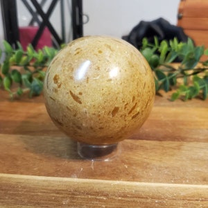 Large Green Opal Polished Sphere (Stand Included)