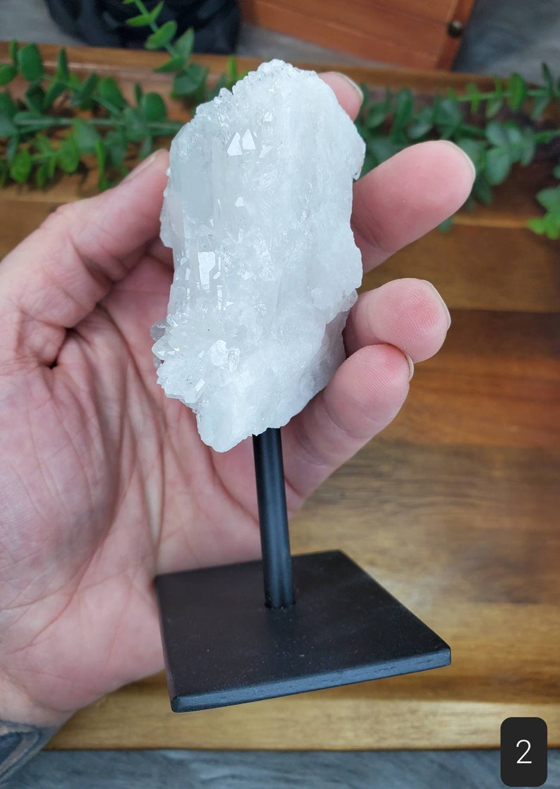 natural-brazilian-clear-quartz-geode-cluster-on-metal-stand-etsy