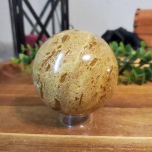 1LB !! Extra Large Green Opal Polished Sphere (Stand Included)