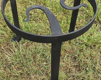 Supporto per vaso in metallo realizzato a mano, 30 cm
