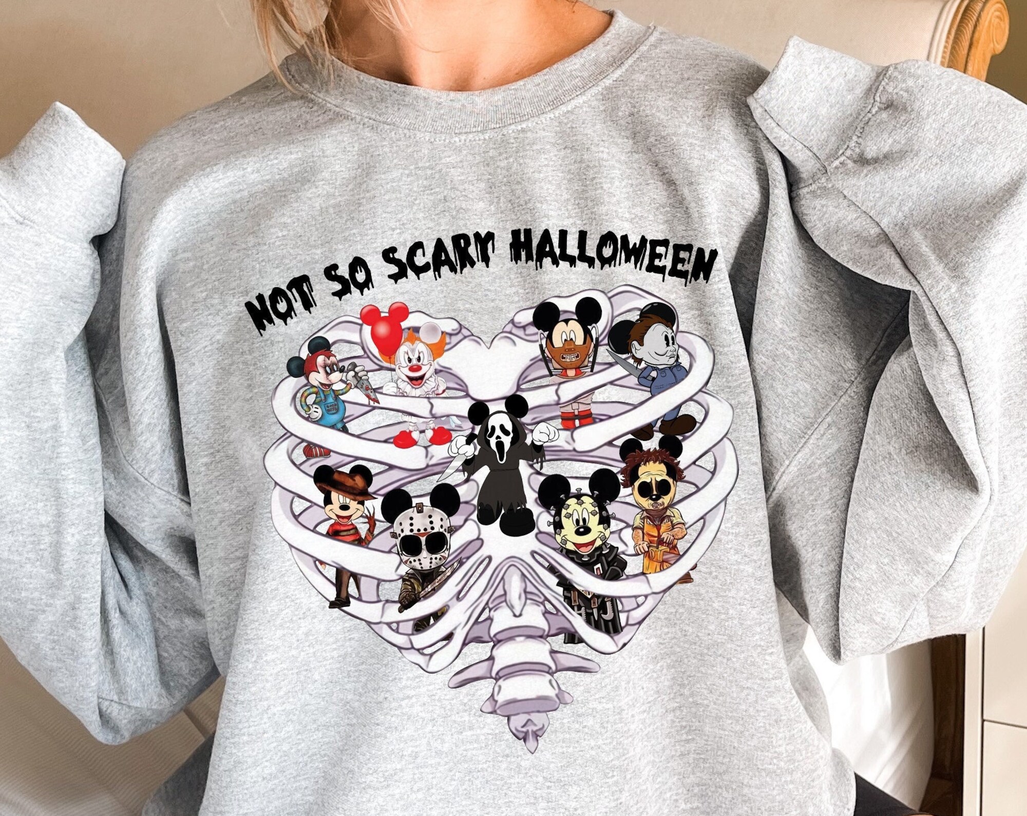 Discover Not So Scary Halloween Disney 2022 Sweatshirt