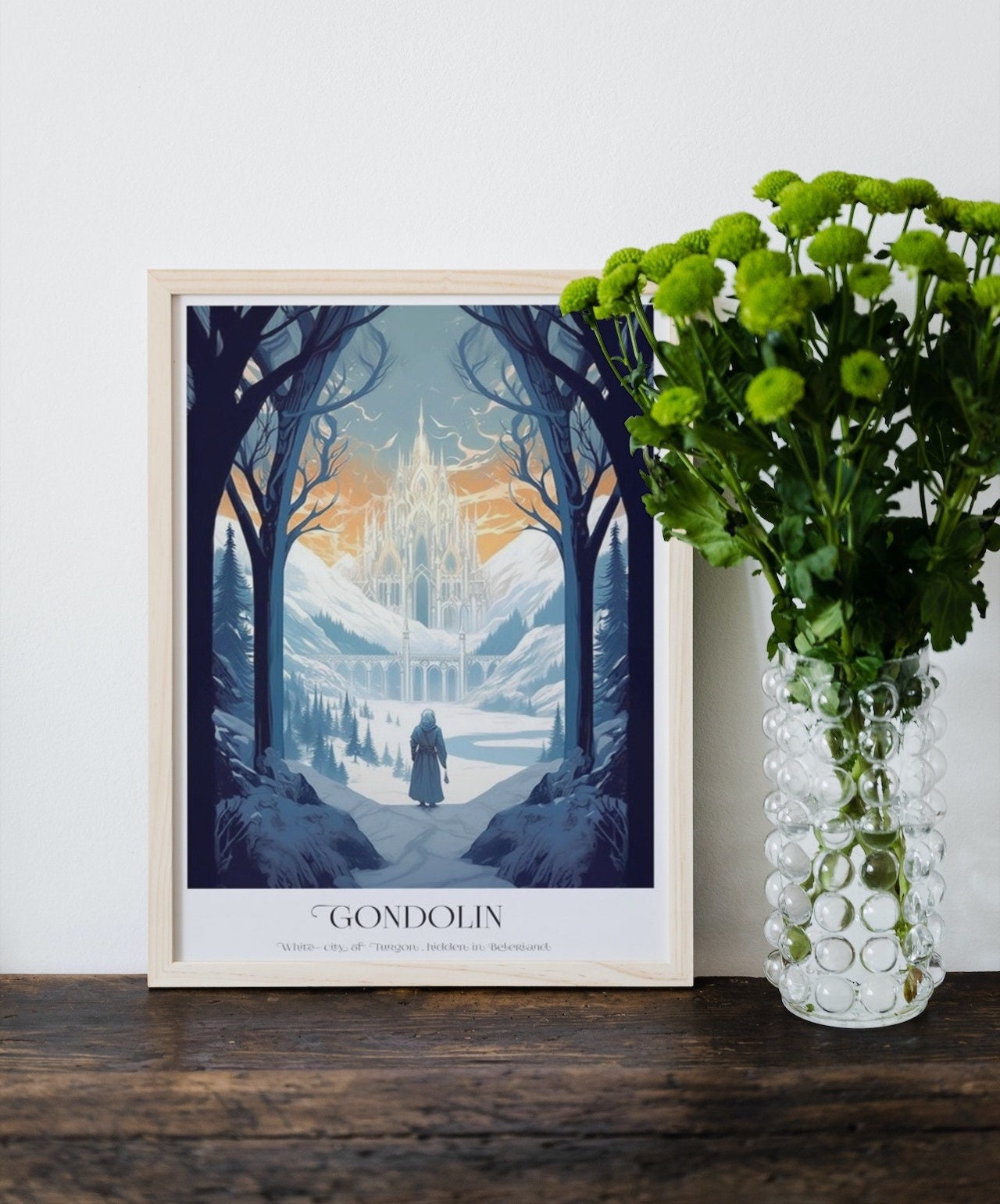 Gondolin Travel Poster Silmarillion Inspired Lord of the - Etsy