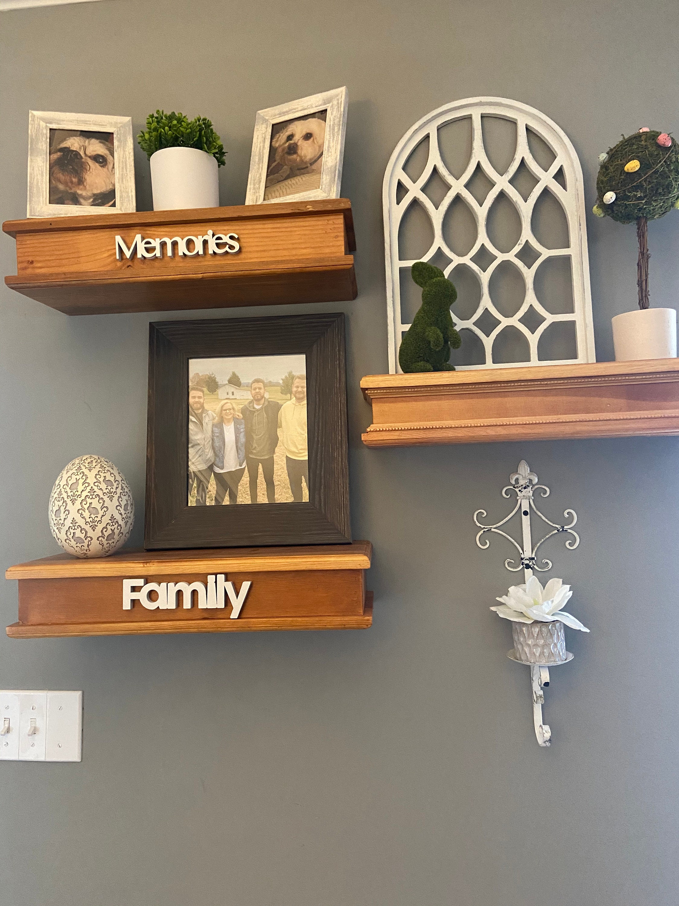 Floating Shelf Handcrafted French Country Industrial Etsy