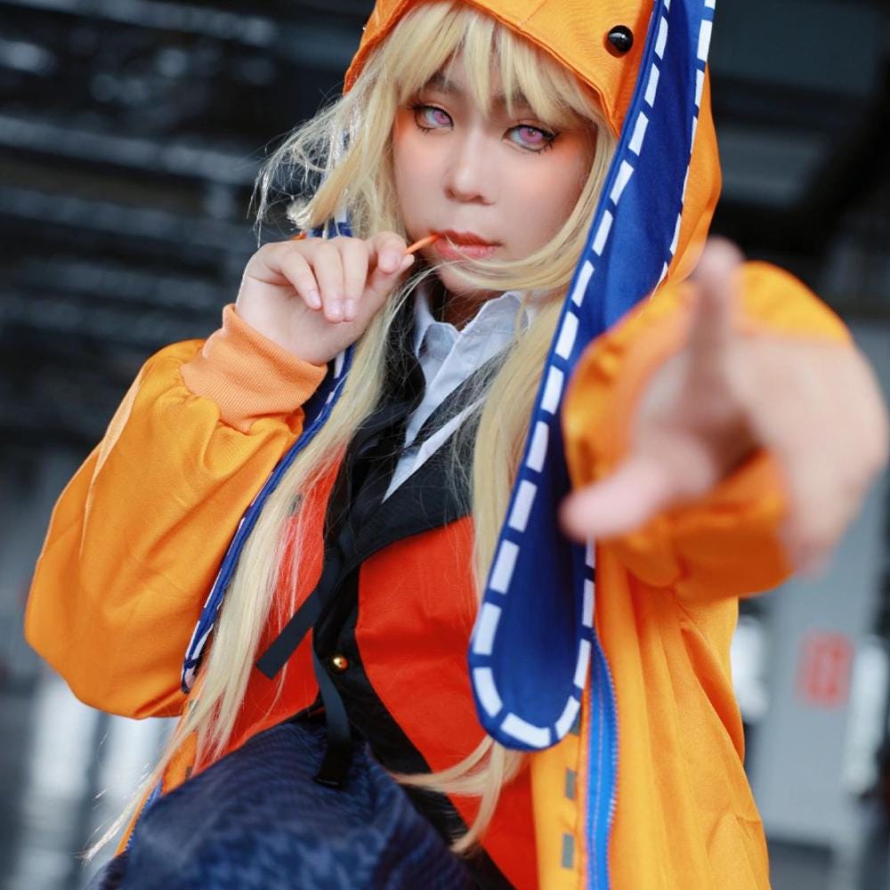 Kakegurui Runa Yomozuki Cosplay Hoodie Cosplay Runa Hoodies Jacket
