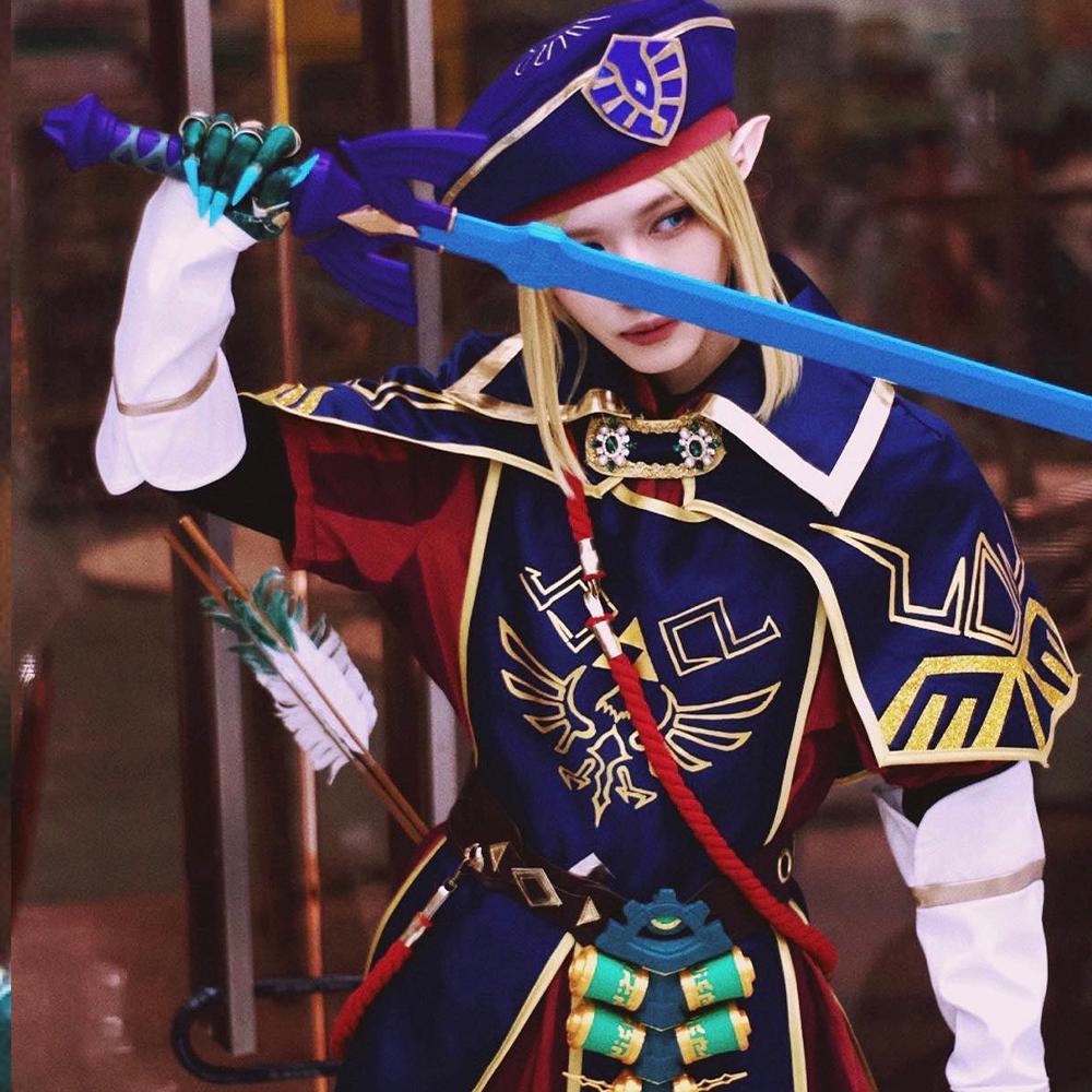 Link COS, Link Cosplay Costume Suit,Royal Guards Set, Custom Outfit for Halloween or Conventions
