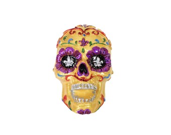 Sugar Skull Day of the Dead Magnet (Multiple Color Options)