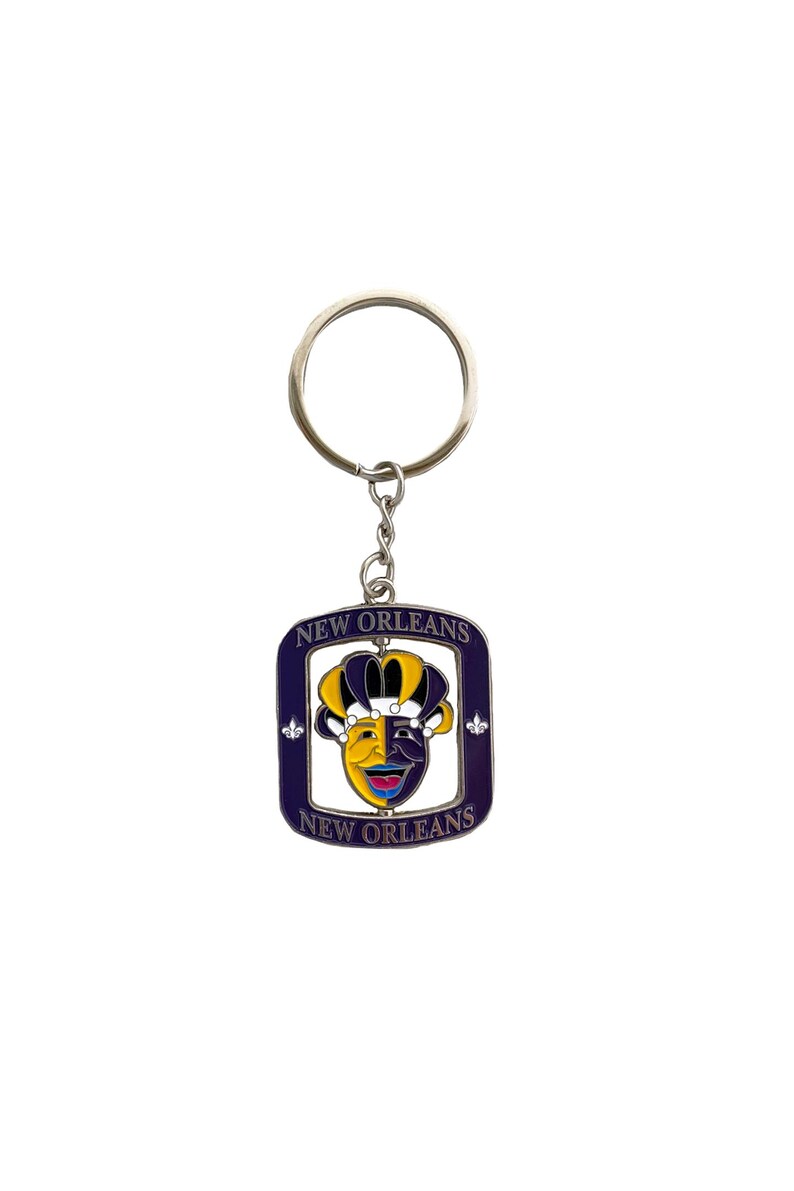 Jester Key Chain New Orleans Jester Keychain - Etsy