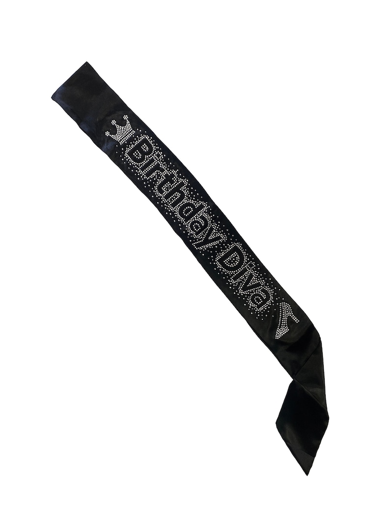 Birthday Diva Rhinestone Sash - Etsy