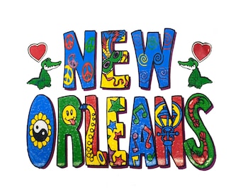 New Orleans Icons Kids T-Shirt