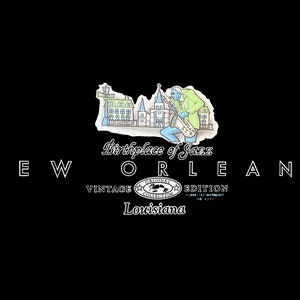 New Orleans Vintage Edition T-Shirt - Birthplace of Jazz