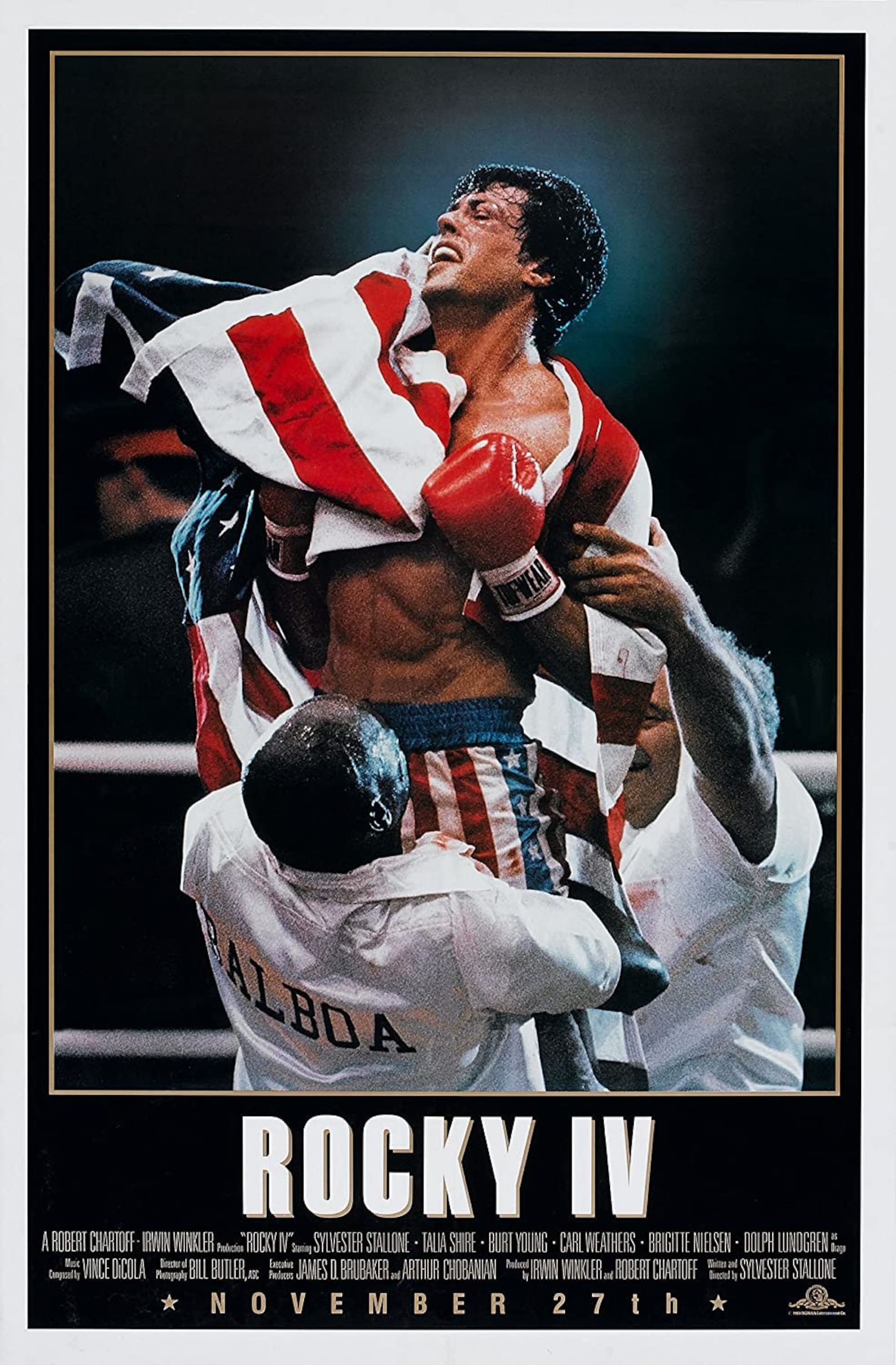 Rocky IV 1985 Movie Poster Etsy