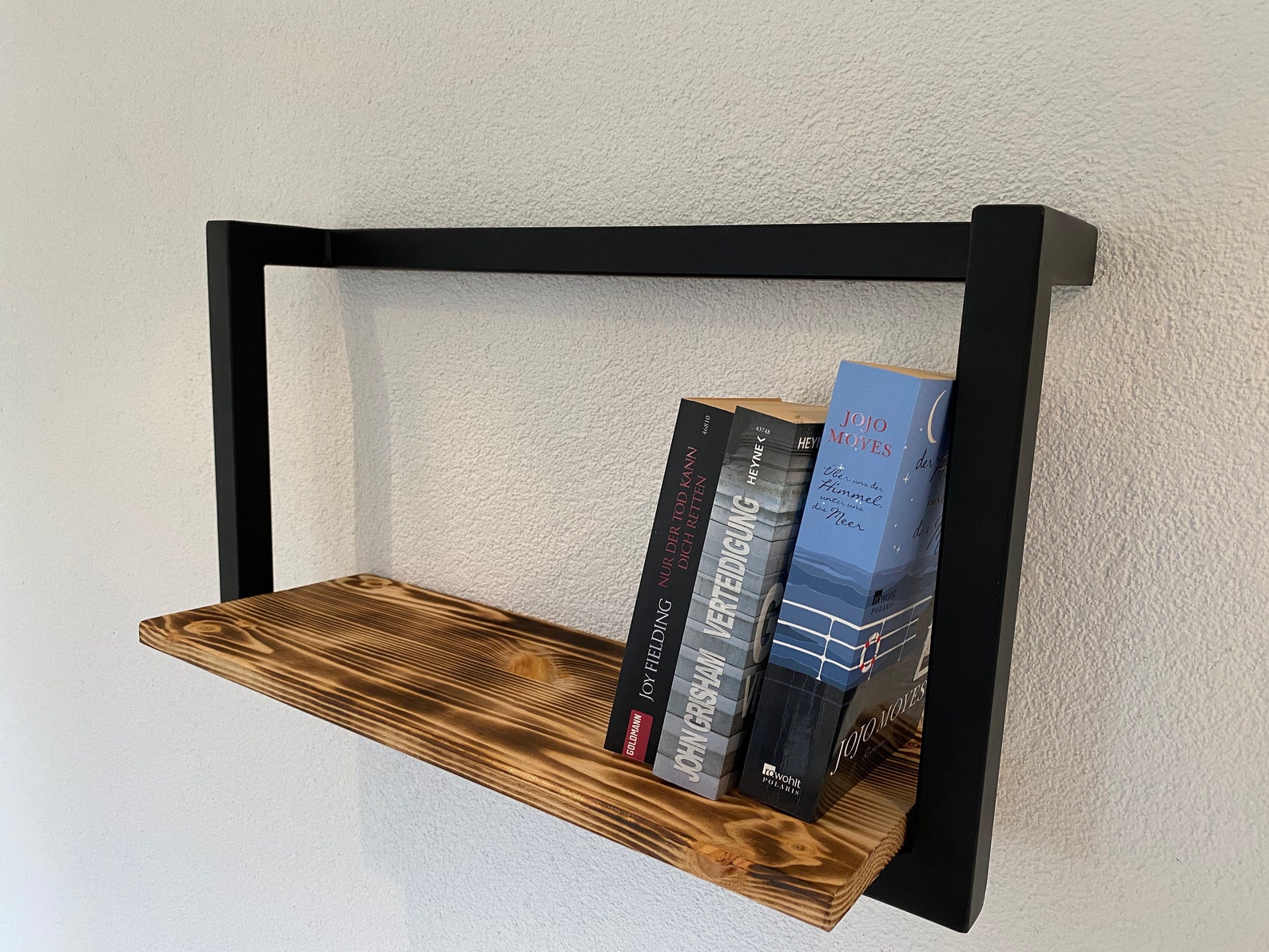 Estante de pared hecho de metal y madera | Etsy