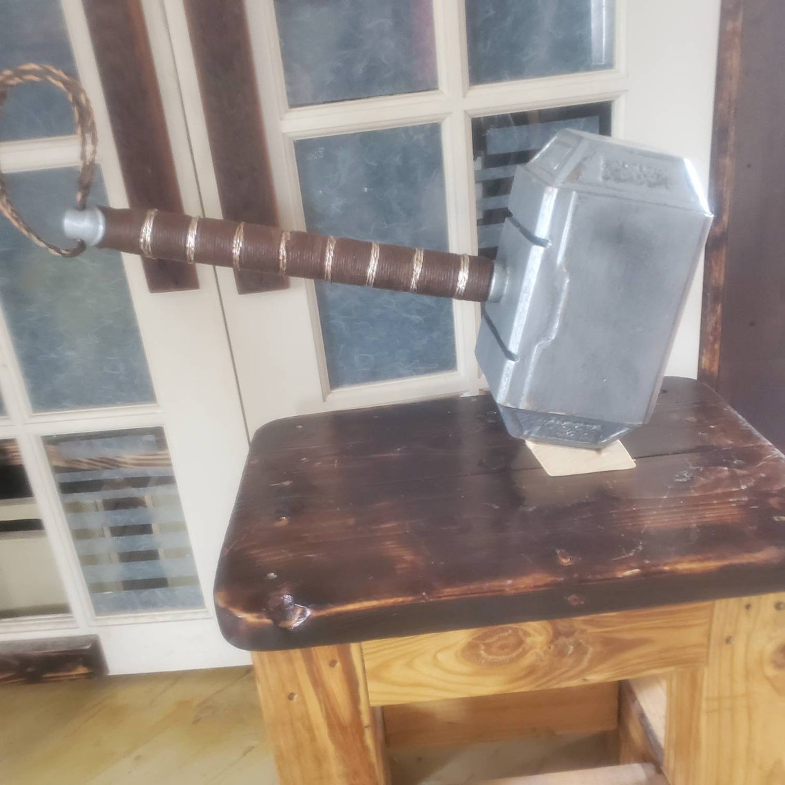 Handmade Wooden Thors Hammer Etsy