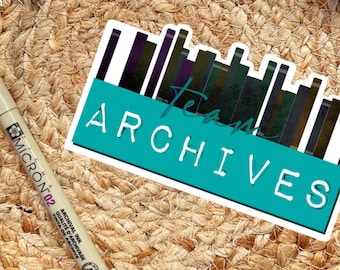 Team Archives Sticker | Bookish Stickers | Sarah J Maas Gifts | Crescent City Merch | Romantasy | Booktok Stickers | Kindle Stickers