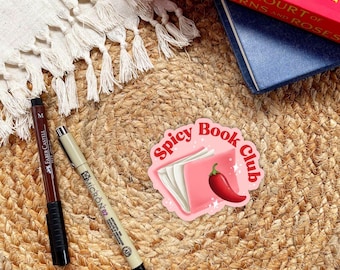 Spicy Book Club Sticker: Waterproof Vinyl Decal for Kindle