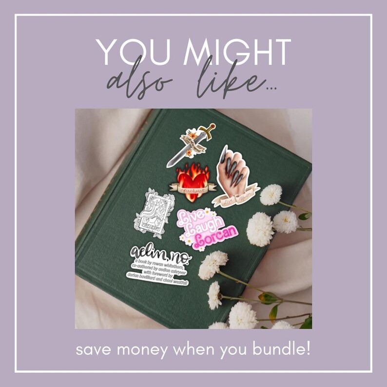 you might also like this throne of glass themed sticker bundle